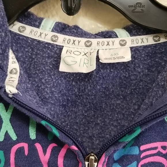 ROXY Girls FULL ZIP HOODIE XS - Picture 3 of 11
